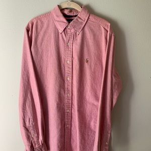 Salmon Button Down Ralph Lauren Polo Size M